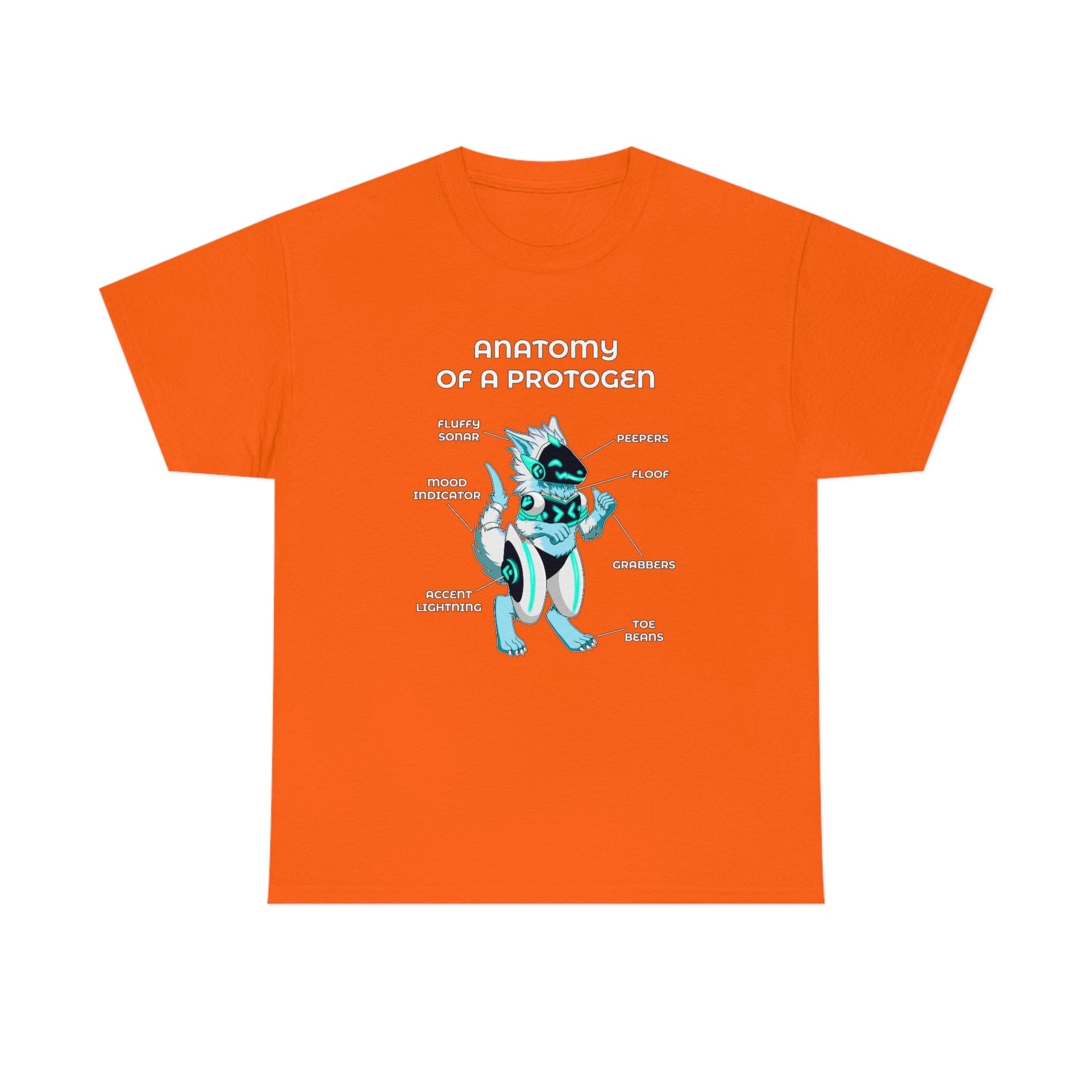 Protogen White - T-Shirt T-Shirt Artworktee Orange S 
