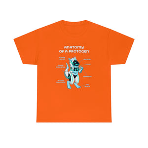 Protogen White - T-Shirt T-Shirt Artworktee Orange S 