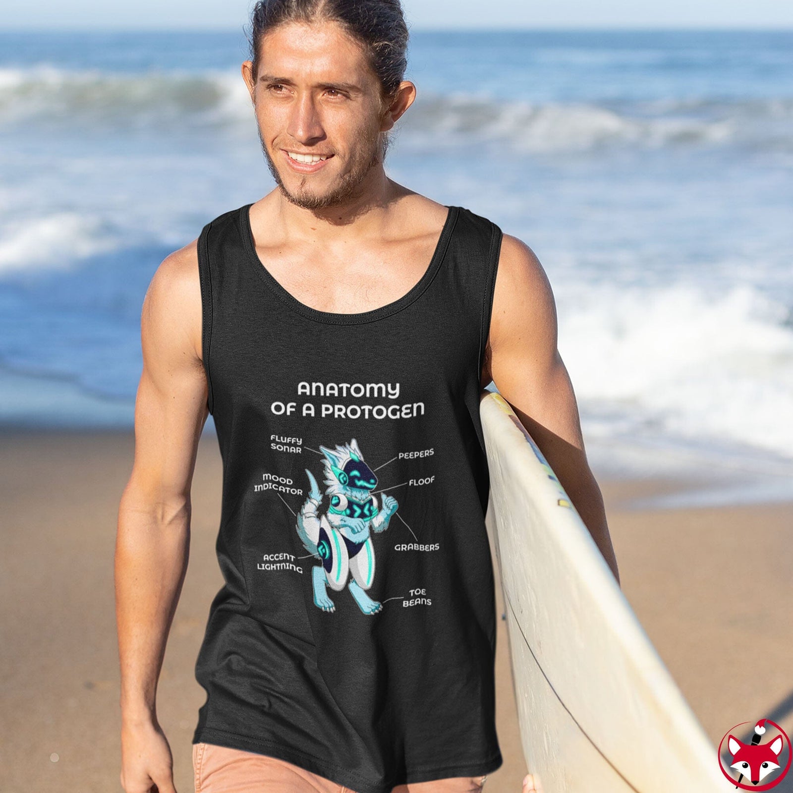 Protogen White - Tank Top Tank Top Artworktee 