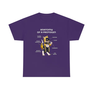 Protogen Yellow - T-Shirt T-Shirt Artworktee Purple S 