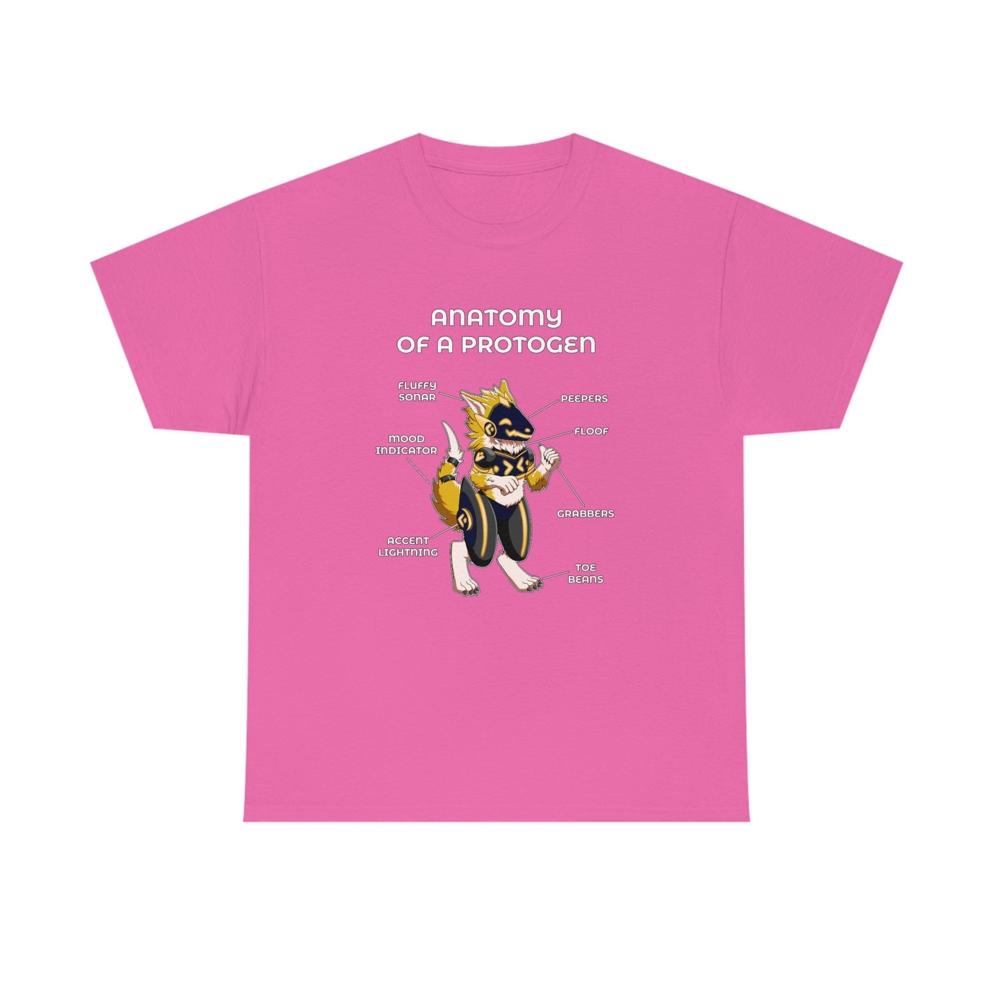Protogen Yellow - T-Shirt T-Shirt Artworktee Pink S 