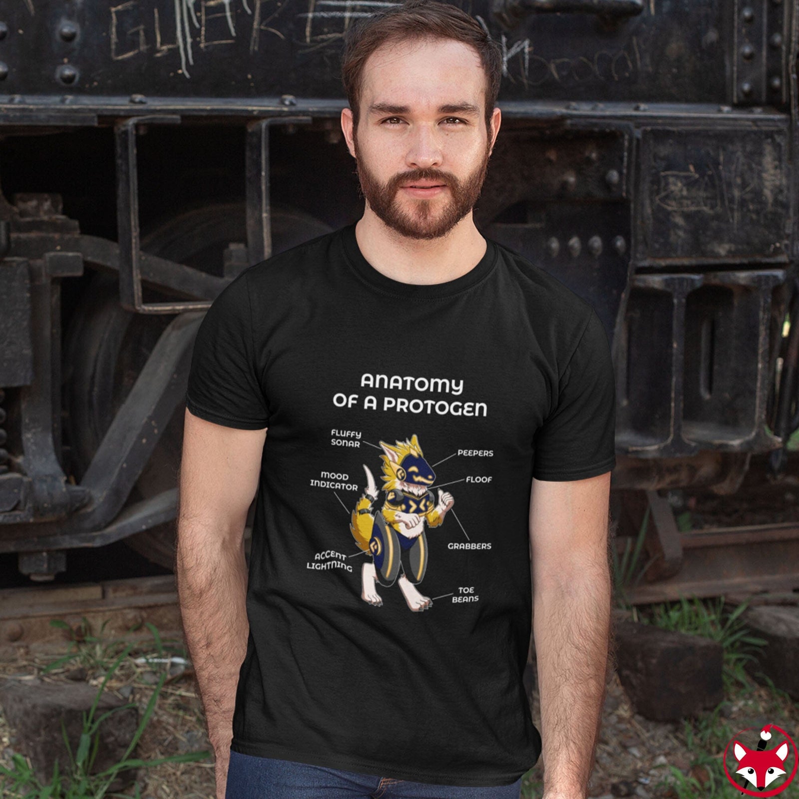 Protogen Yellow - T-Shirt T-Shirt Artworktee 