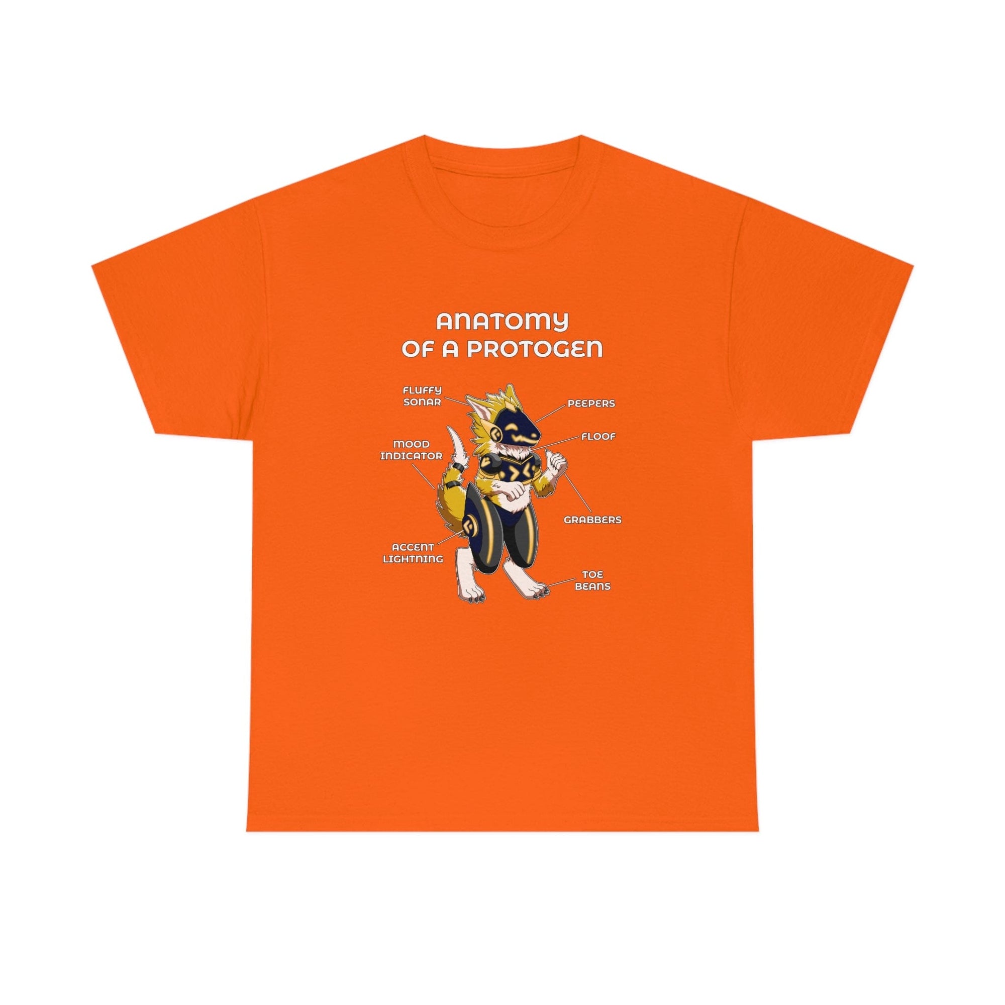 Protogen Yellow - T-Shirt T-Shirt Artworktee Orange S 