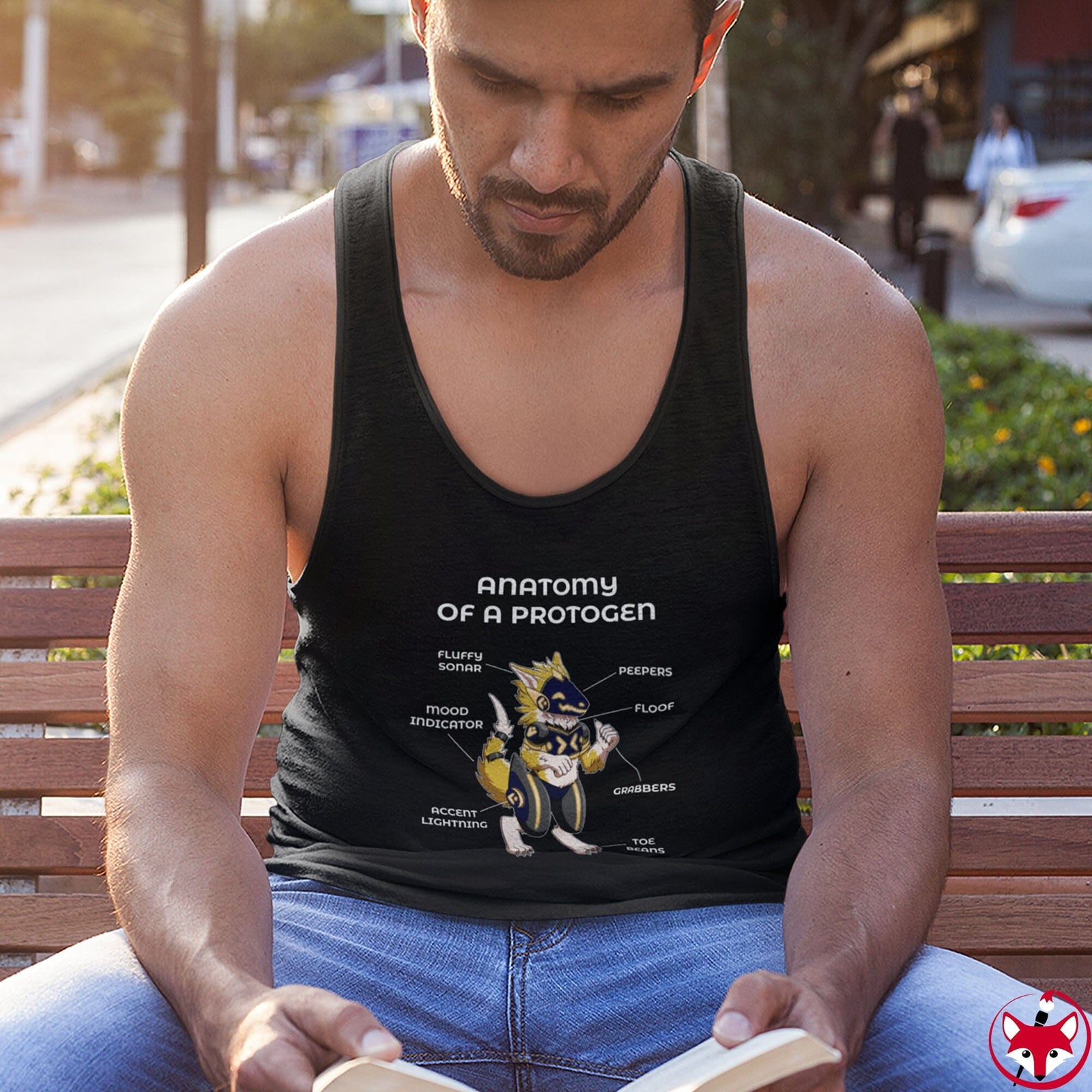 Protogen Yellow - Tank Top Tank Top Artworktee 