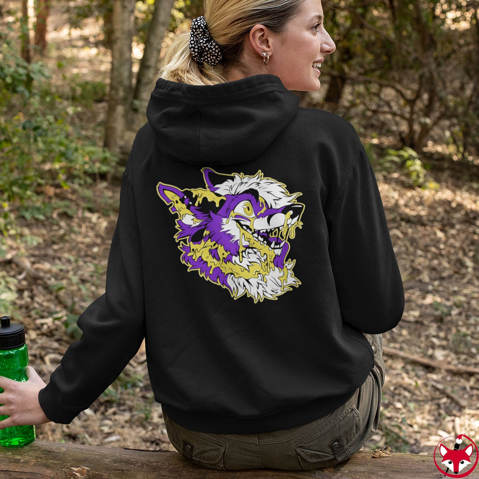 Purple and Yellow - Hoodie Hoodie Artworktee 