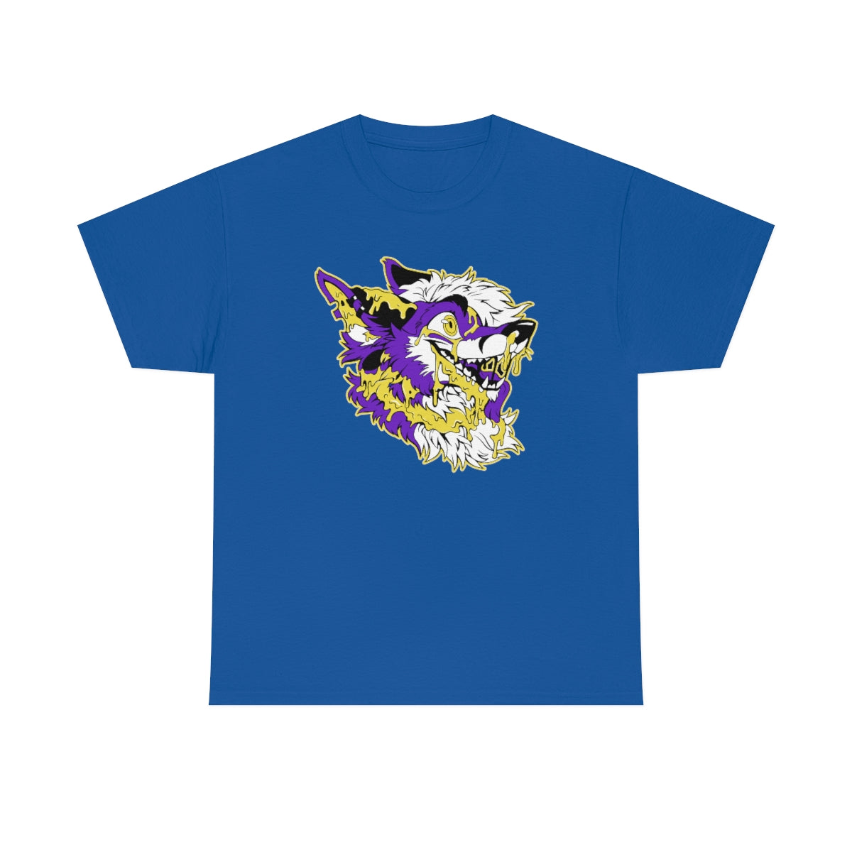 Purple and Yellow - T-Shirt T-Shirt Artworktee Royal Blue S 