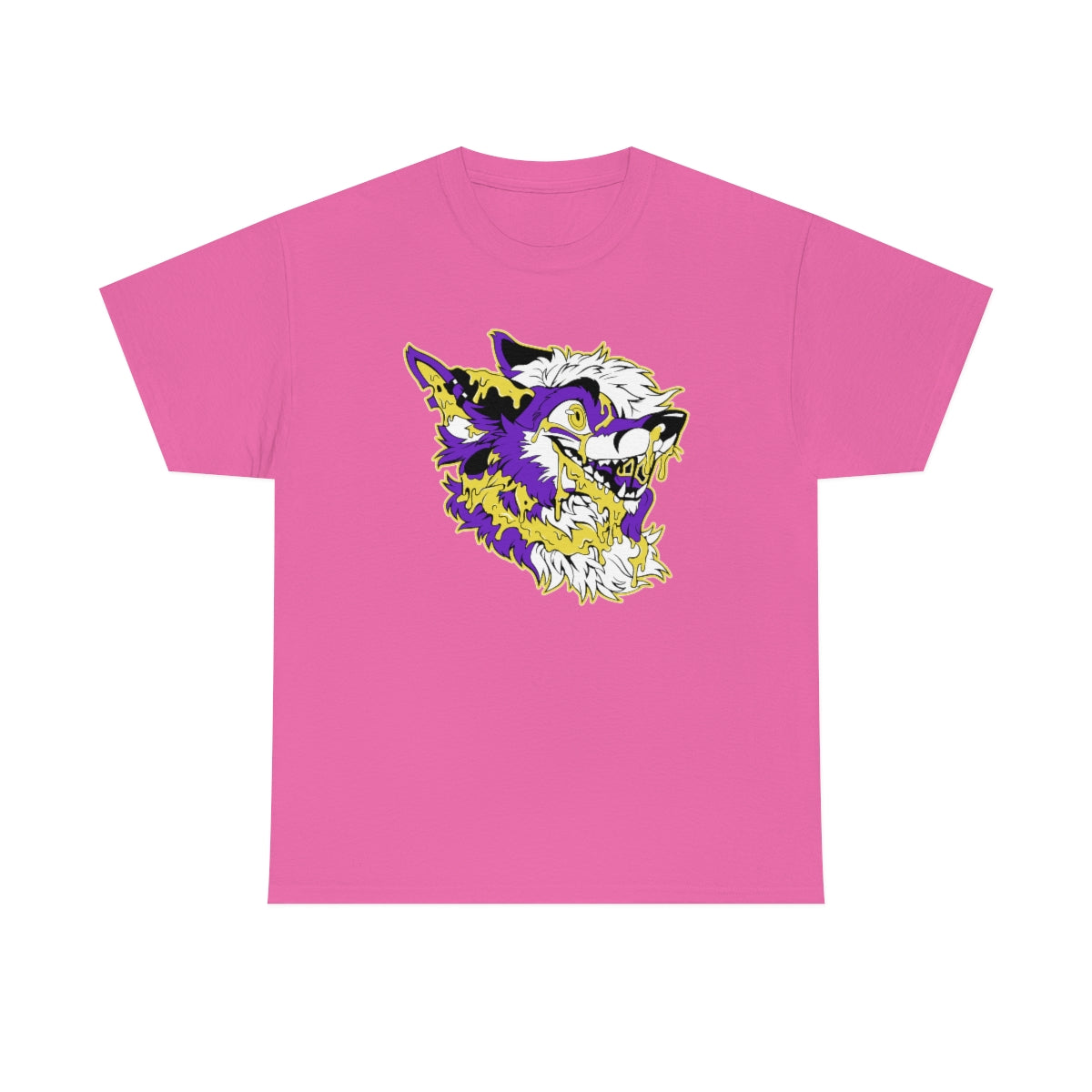 Purple and Yellow - T-Shirt T-Shirt Artworktee Pink S 