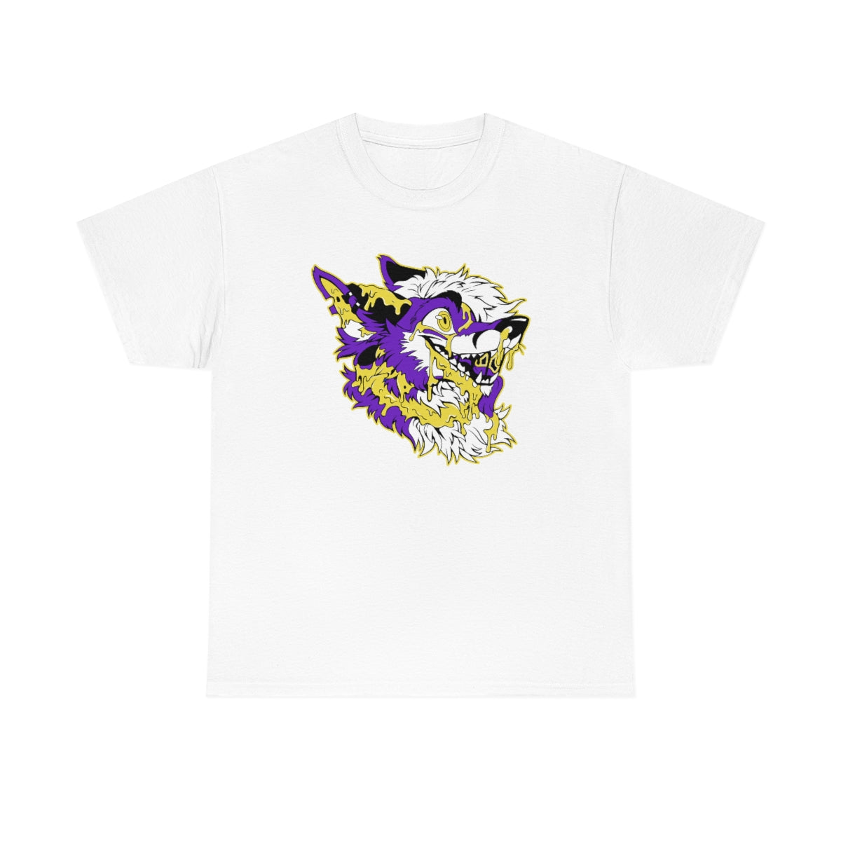 Purple and Yellow - T-Shirt T-Shirt Artworktee White S 