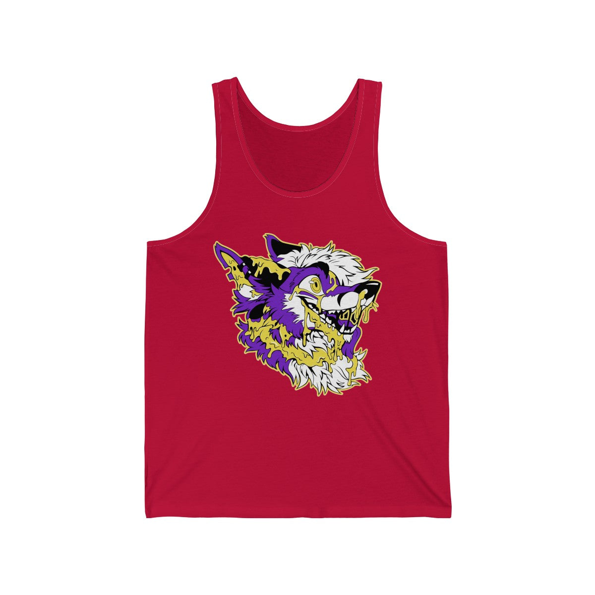 Purple and Yellow - Tank Top Tank Top Artworktee Red XS 