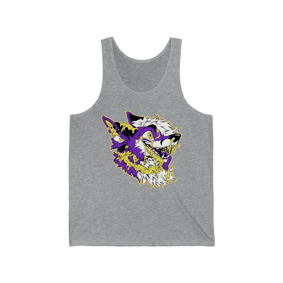 Purple and Yellow - Tank Top Tank Top Artworktee Heather XS 