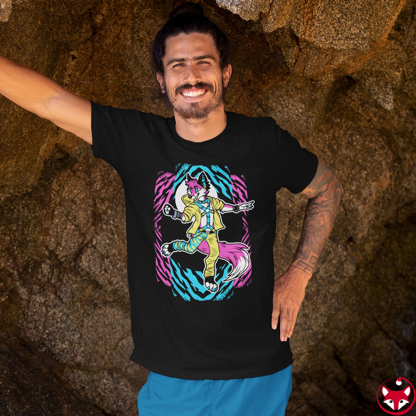 Rave Fox - T-Shirt T-Shirt Artworktee 