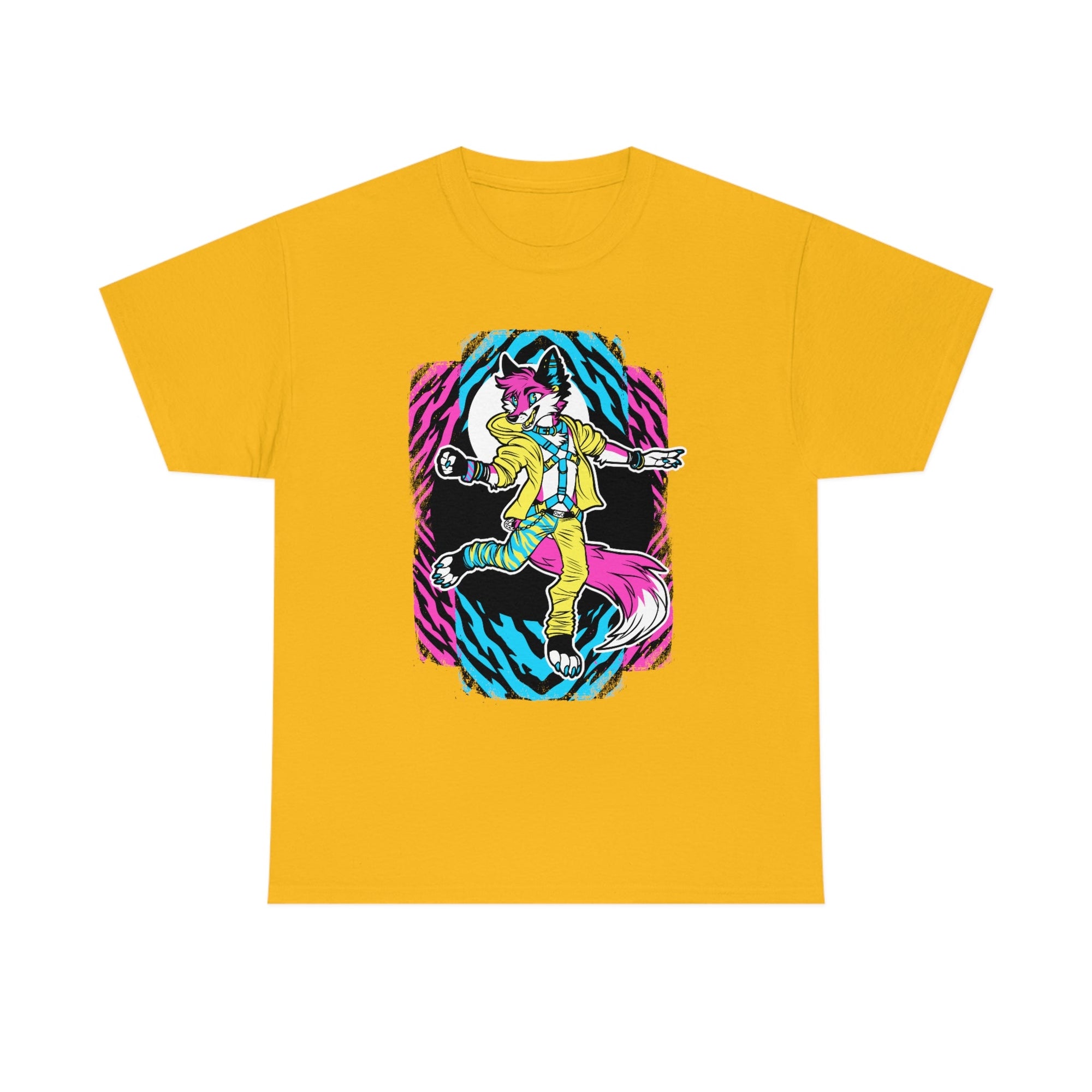 Rave Fox - T-Shirt T-Shirt Artworktee Gold S 