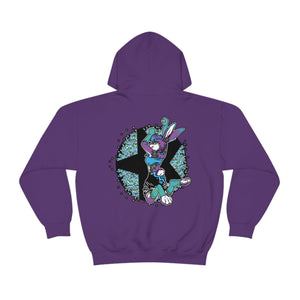 Rave Rabbit - Hoodie Hoodie Artworktee Purple S 