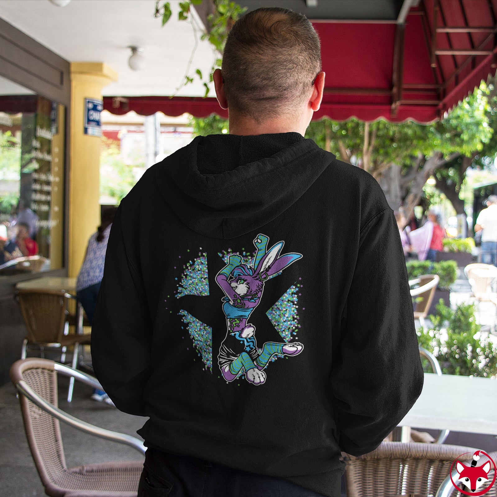 Rave Rabbit - Hoodie Hoodie Artworktee 