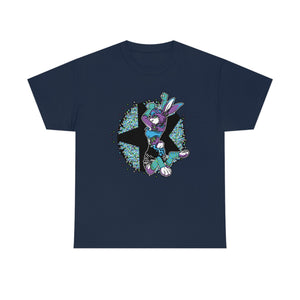 Rave Rabbit - T-Shirt T-Shirt Artworktee Navy Blue S 