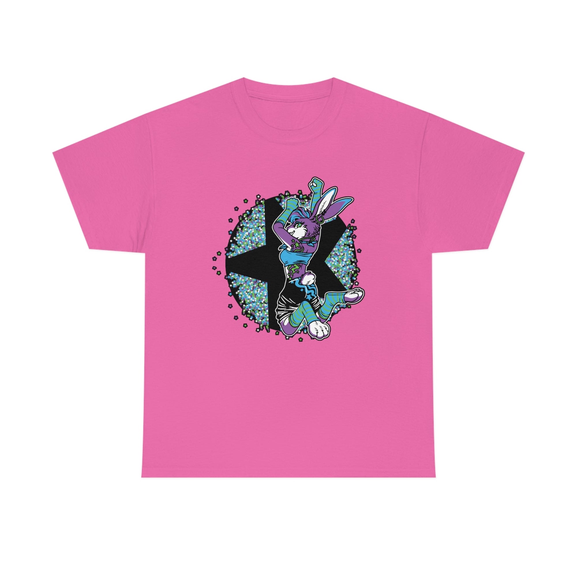 Rave Rabbit - T-Shirt T-Shirt Artworktee Pink S 