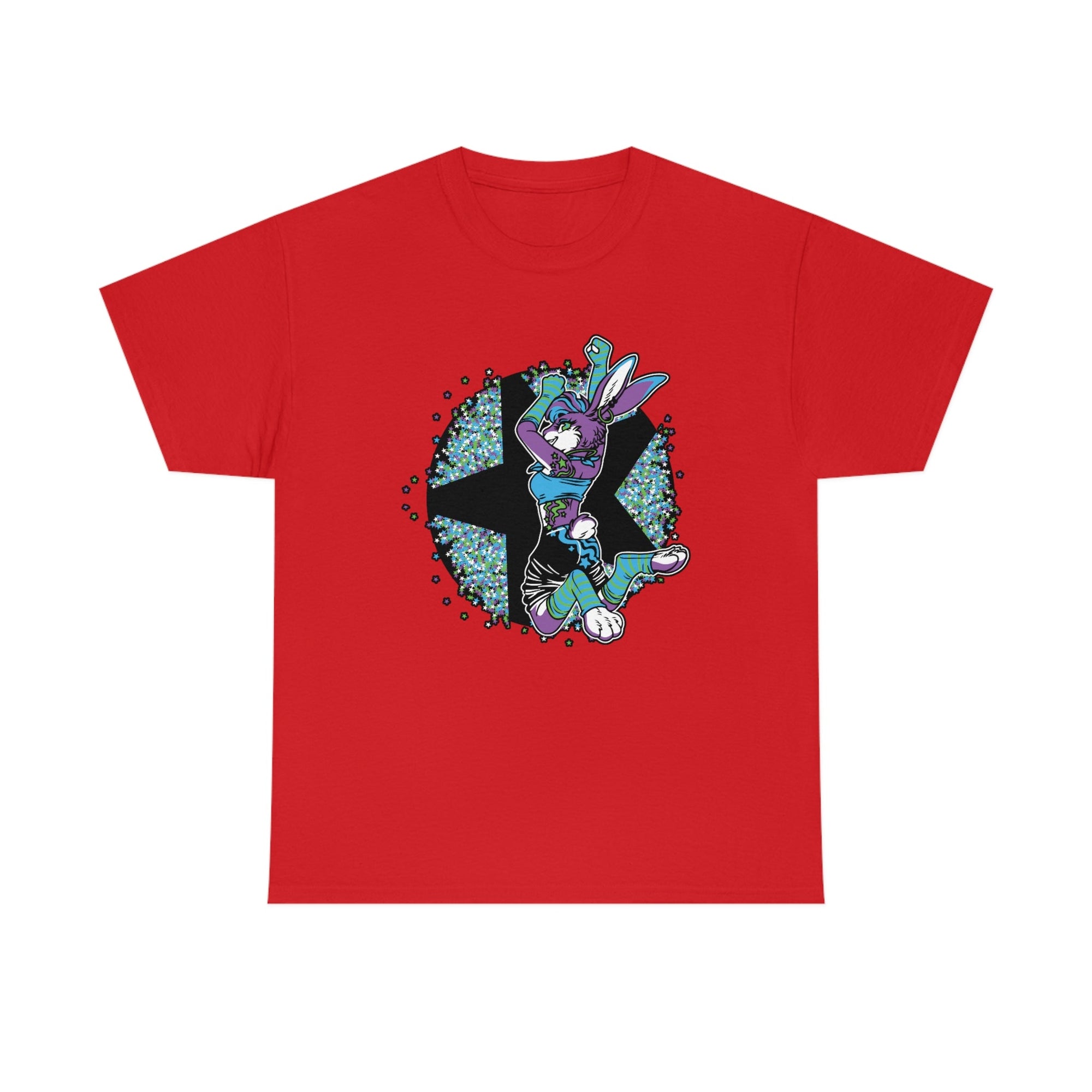 Rave Rabbit - T-Shirt T-Shirt Artworktee Red S 