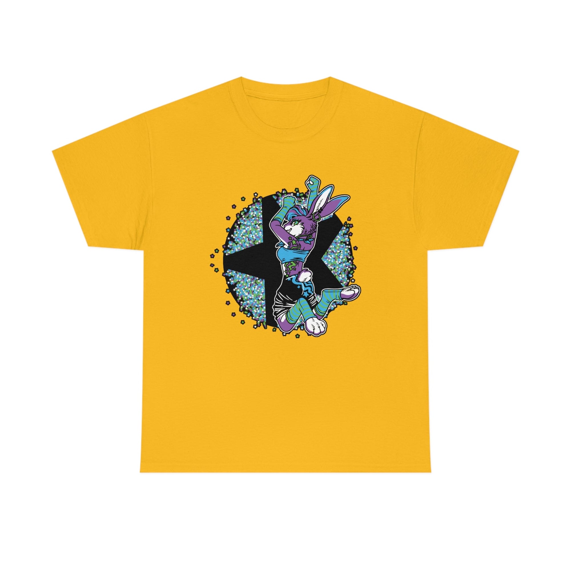 Rave Rabbit - T-Shirt T-Shirt Artworktee Gold S 
