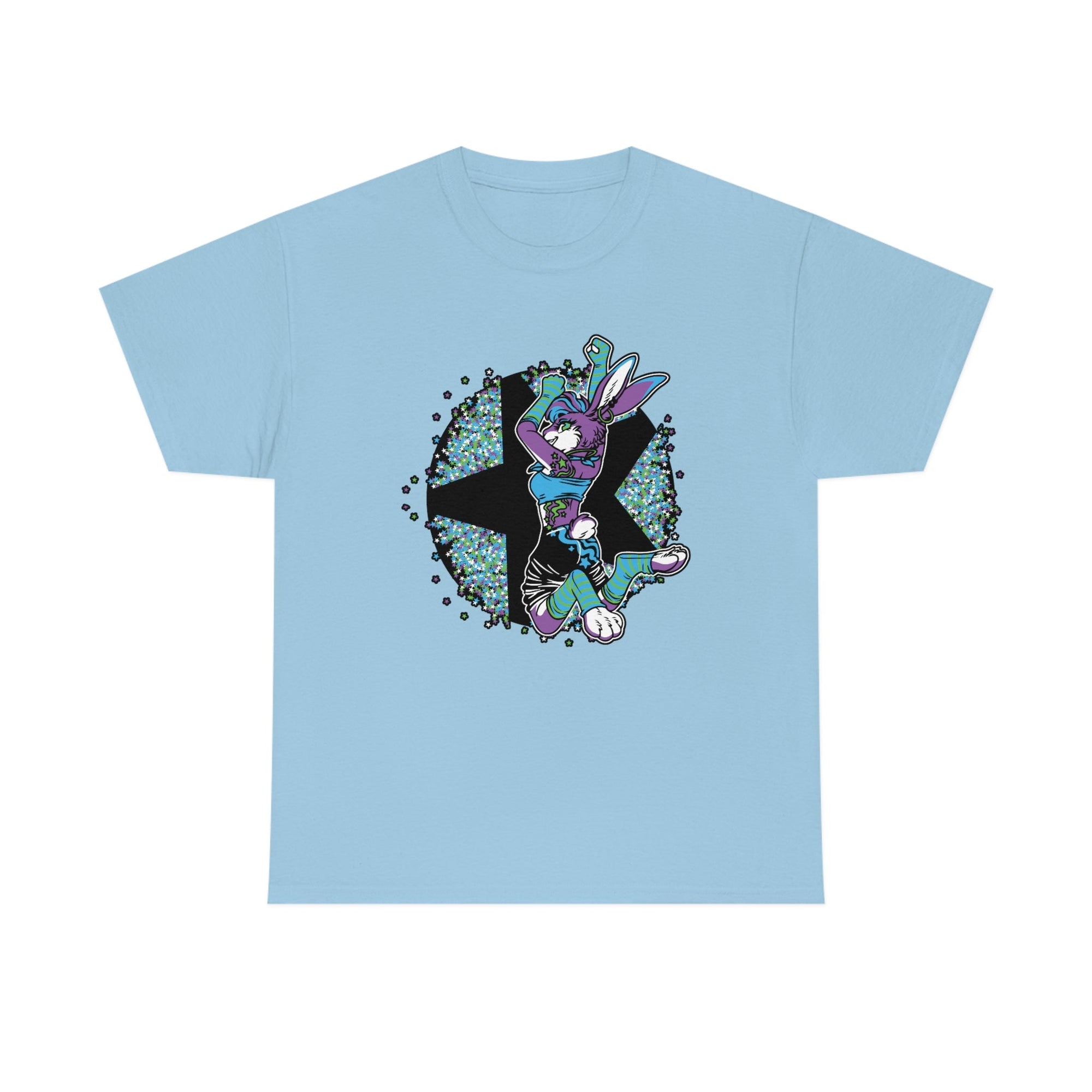 Rave Rabbit - T-Shirt T-Shirt Artworktee Light Blue S 