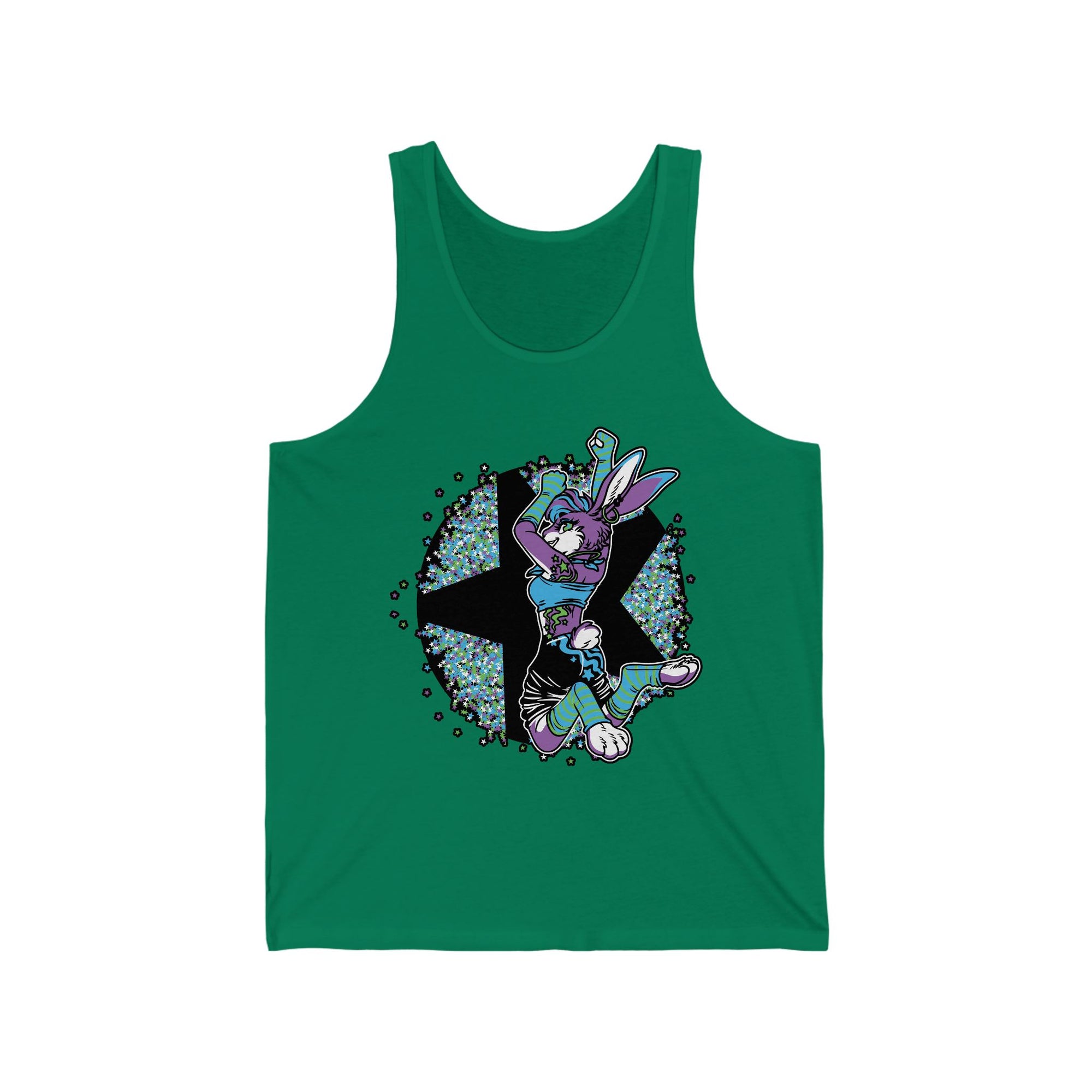 Rave Rabbit - Tank Top Tank Top Artworktee Green XS 