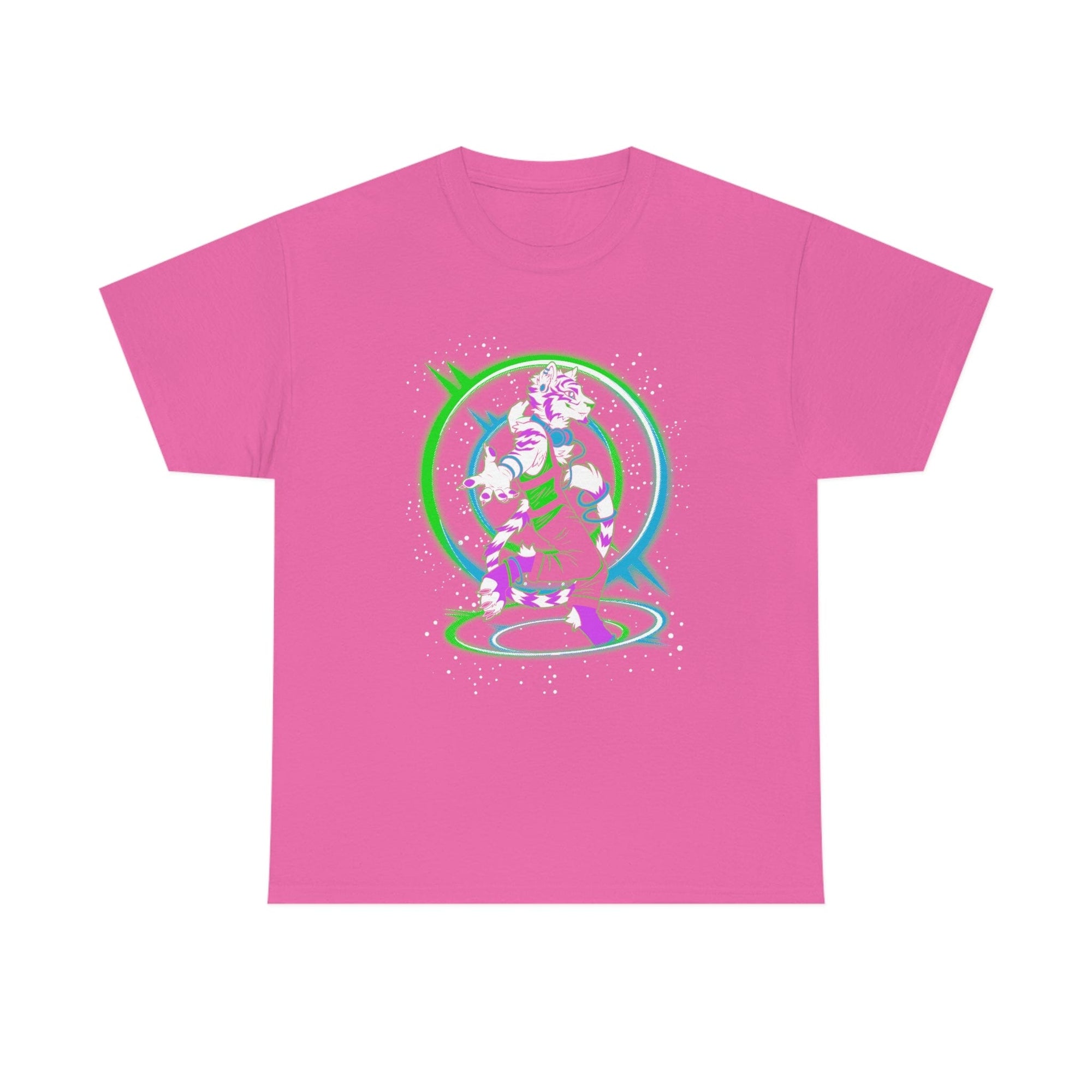 Rave Tiger - T-Shirt T-Shirt Artworktee Pink S 