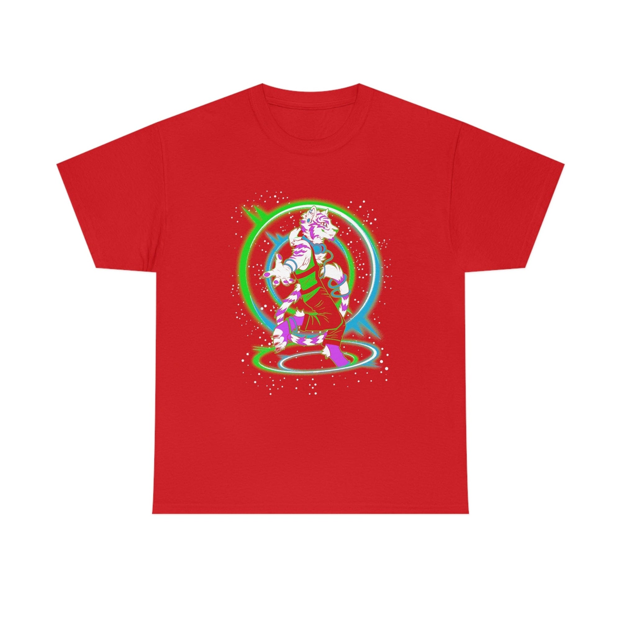 Rave Tiger - T-Shirt T-Shirt Artworktee Red S 