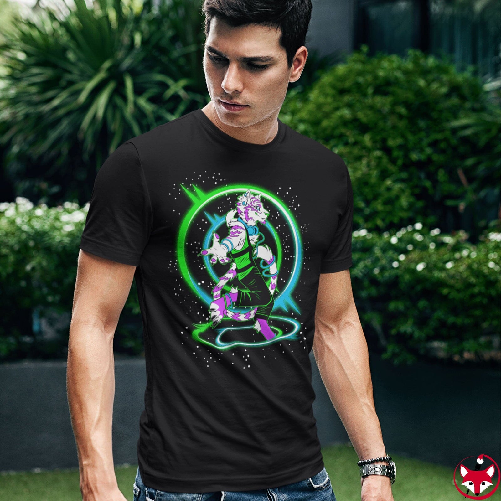 Rave Tiger - T-Shirt T-Shirt Artworktee 