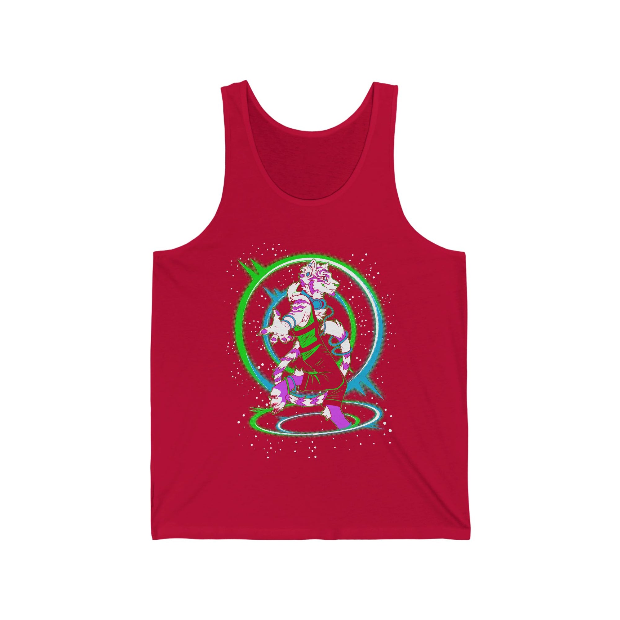 Rave Tiger - Tank Top Tank Top Artworktee Red XS 