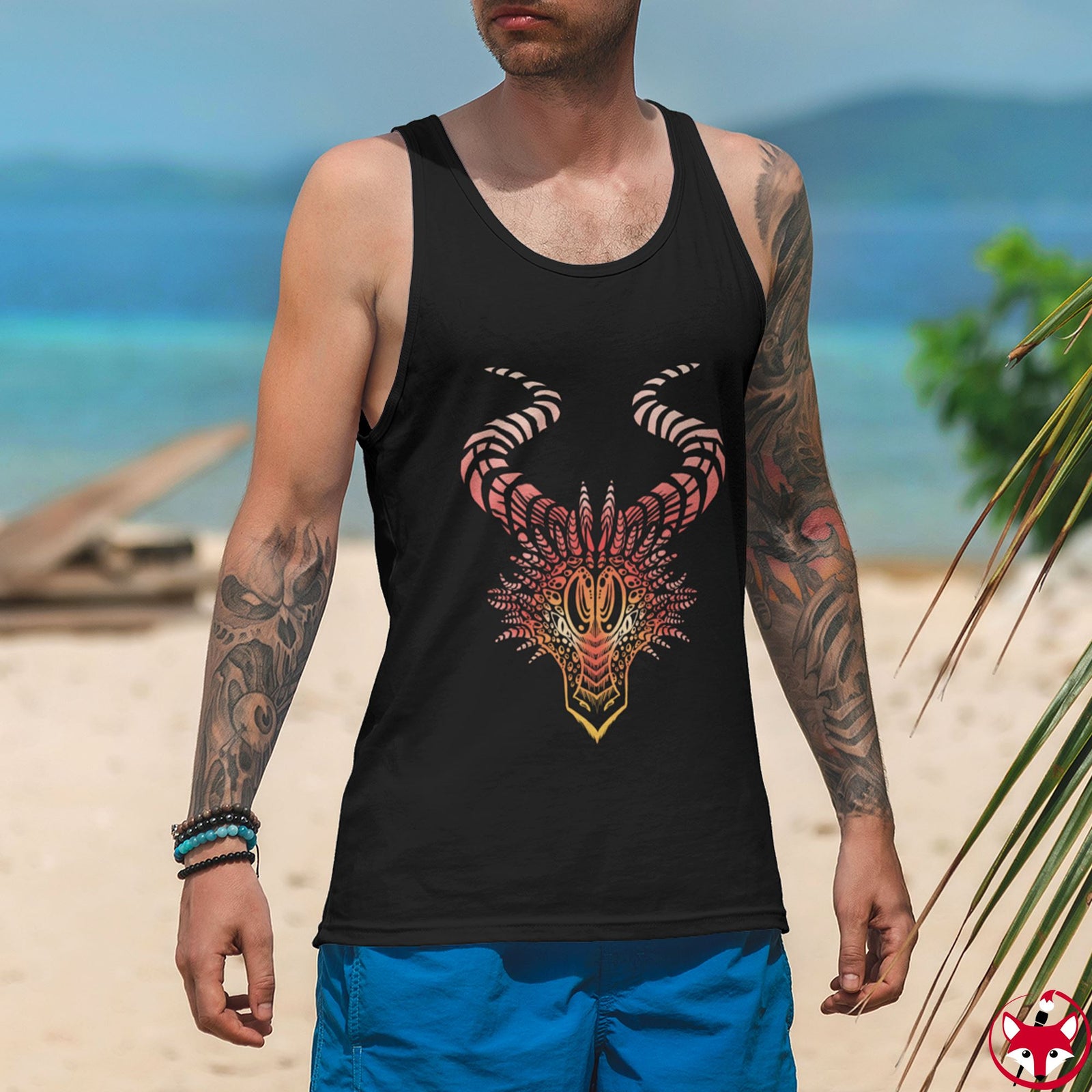 Red Dragon - Tank Top Tank Top Dire Creatures 