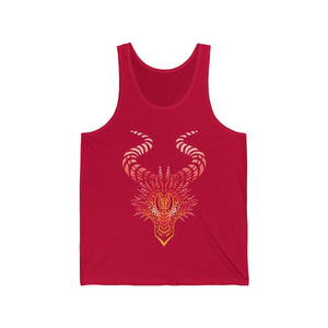 Red Dragon - Tank Top Tank Top Dire Creatures Red XS 