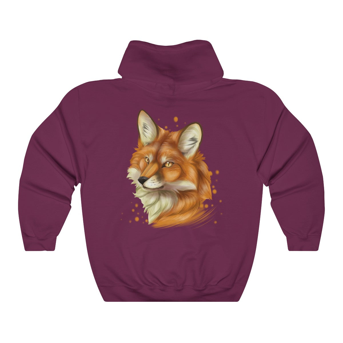 Red Fox - Hoodie Hoodie Dire Creatures Maroon S 