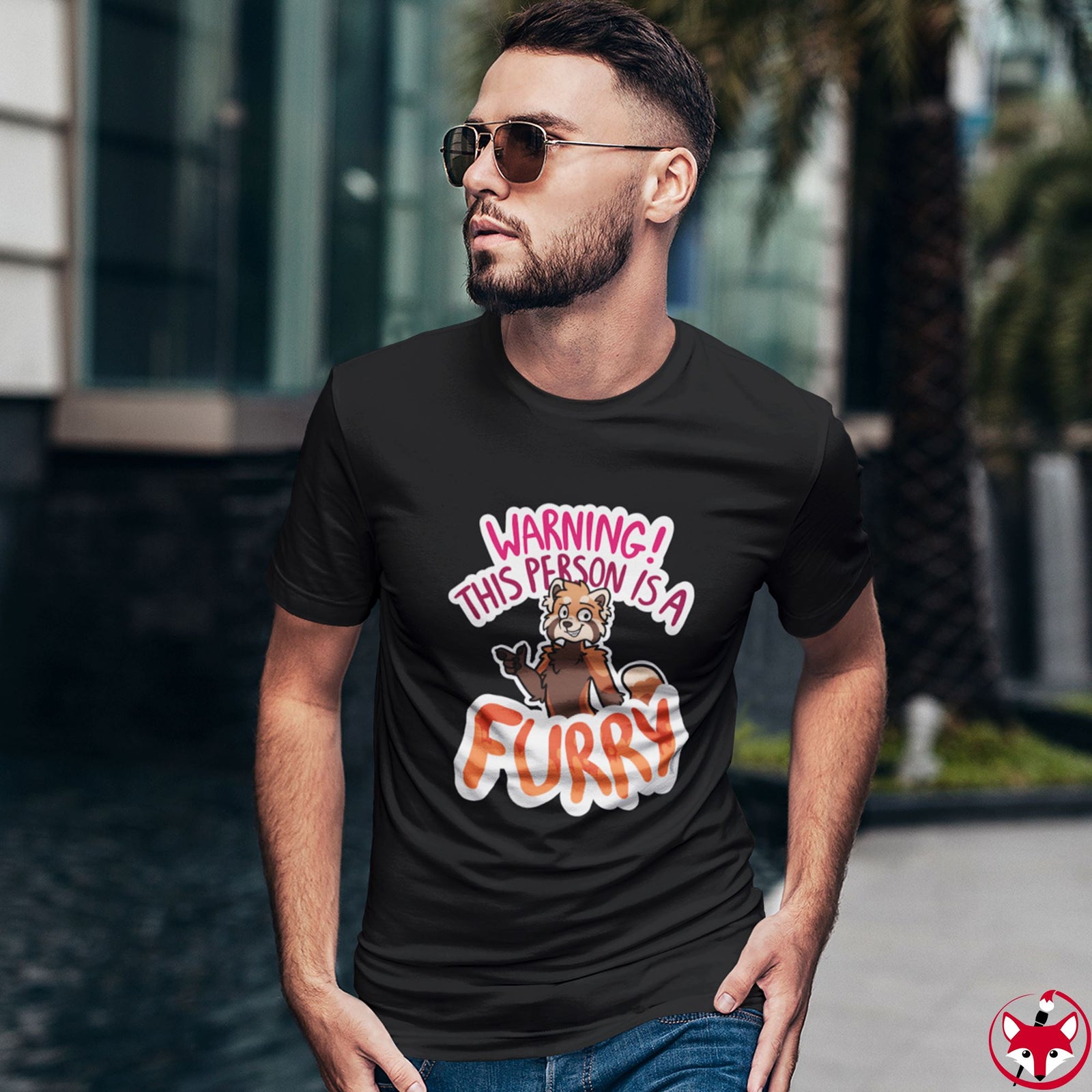 Red Panda - T-Shirt T-Shirt Sammy The Tanuki 