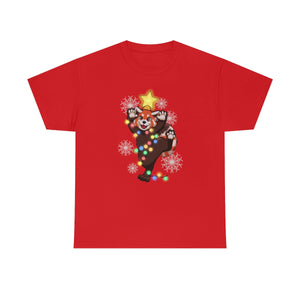 Red Panda Christmas - T-Shirt T-Shirt Artworktee Red S 