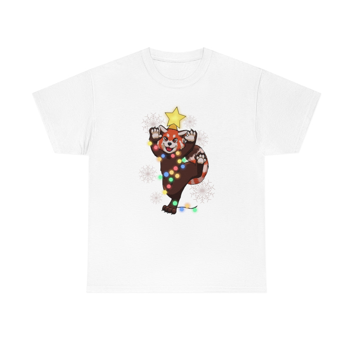 Red Panda Christmas - T-Shirt T-Shirt Artworktee White S 