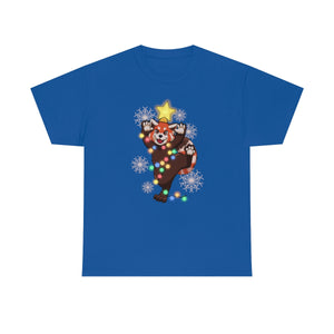 Red Panda Christmas - T-Shirt T-Shirt Artworktee Royal Blue S 