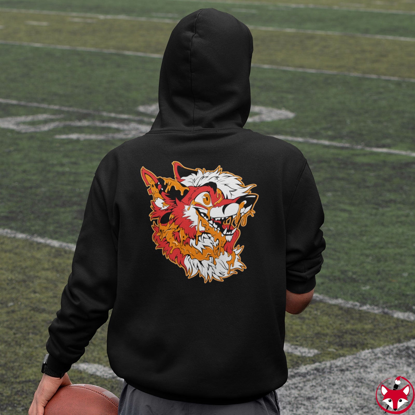 Red and Orange - Hoodie Hoodie Artworktee 