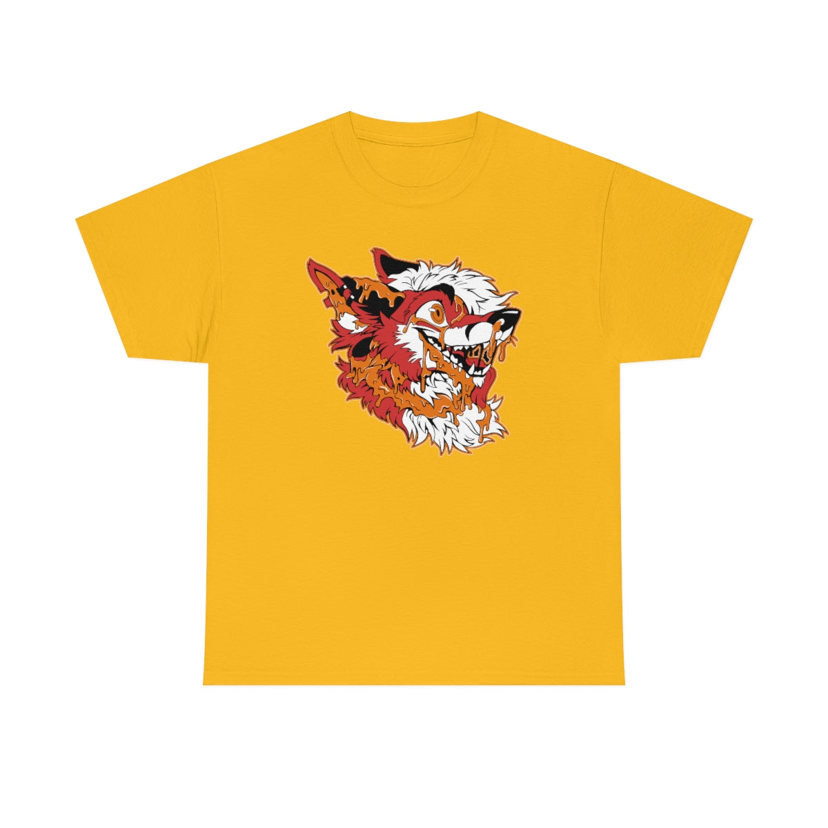 Red and Orange - T-Shirt T-Shirt Artworktee Gold S 