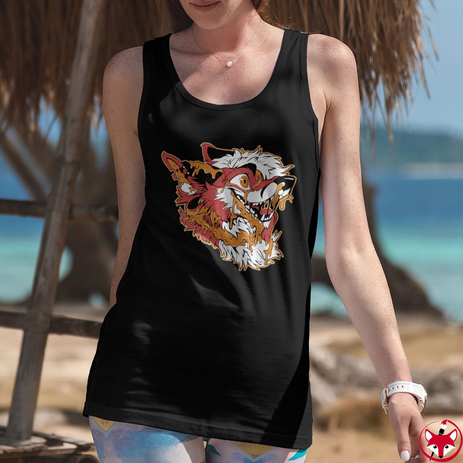Red and Orange - Tank Top Tank Top Artworktee 