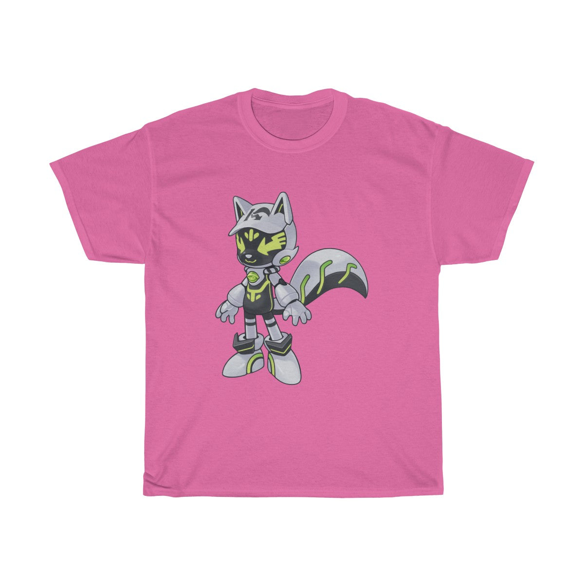 Robot Kitsune-Kyubit - T-Shirt T-Shirt Lordyan Pink S 