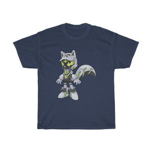 Robot Kitsune-Kyubit - T-Shirt T-Shirt Lordyan Navy Blue S 