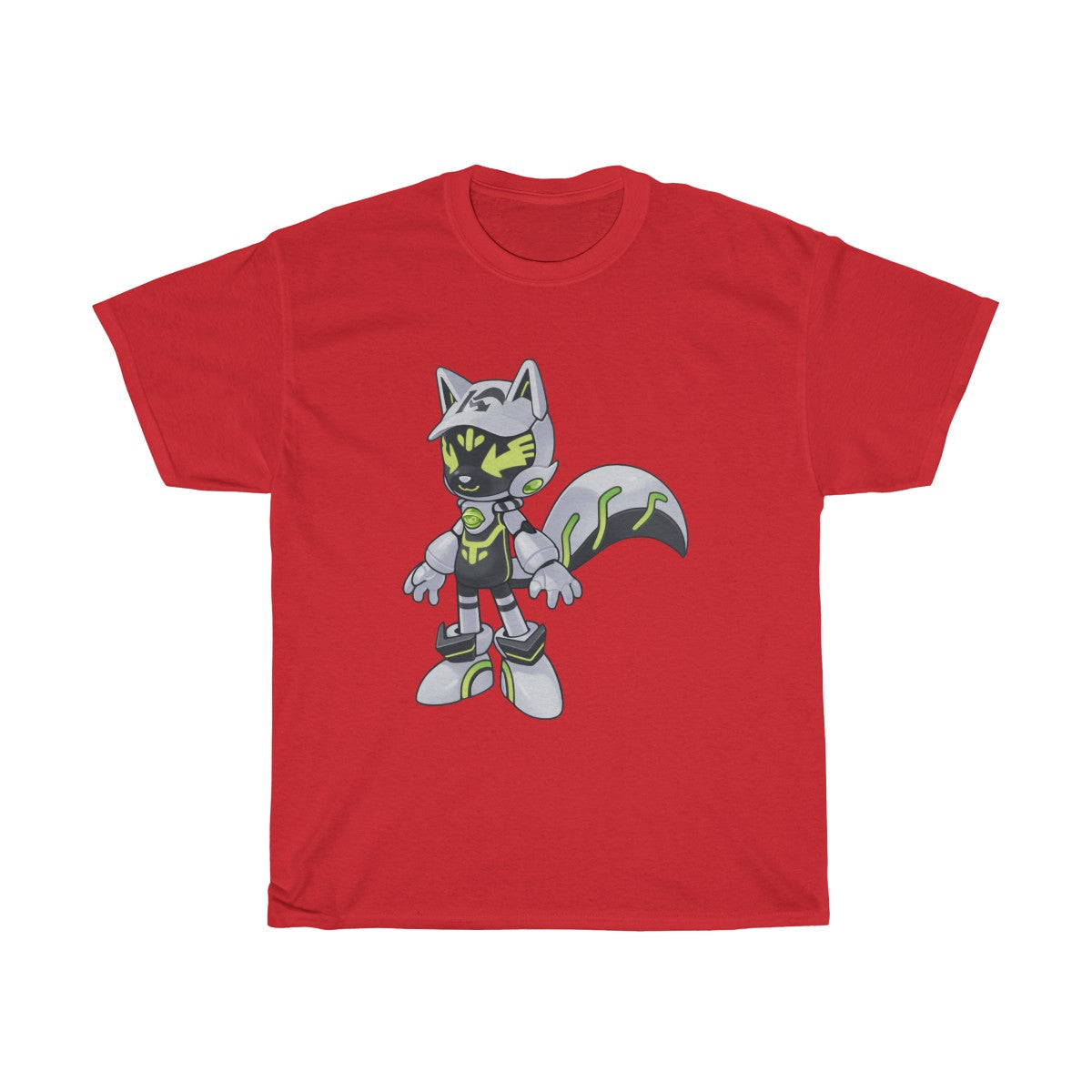 Robot Kitsune-Kyubit - T-Shirt T-Shirt Lordyan Red S 