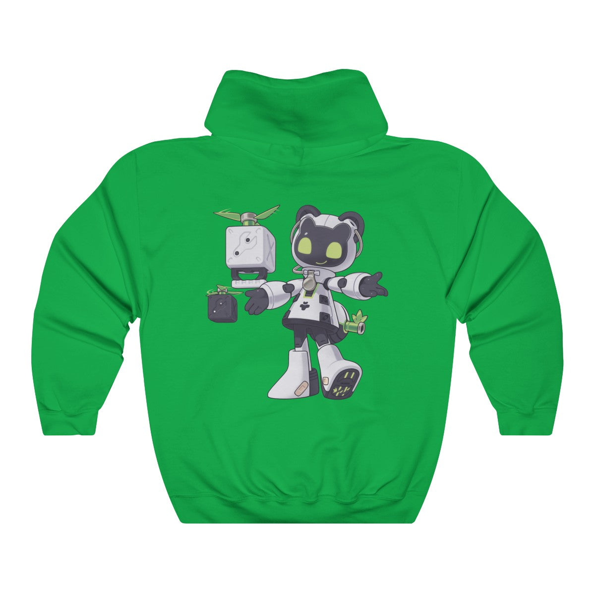Robot Panda-Tangtang - Hoodie Hoodie Lordyan Green S 