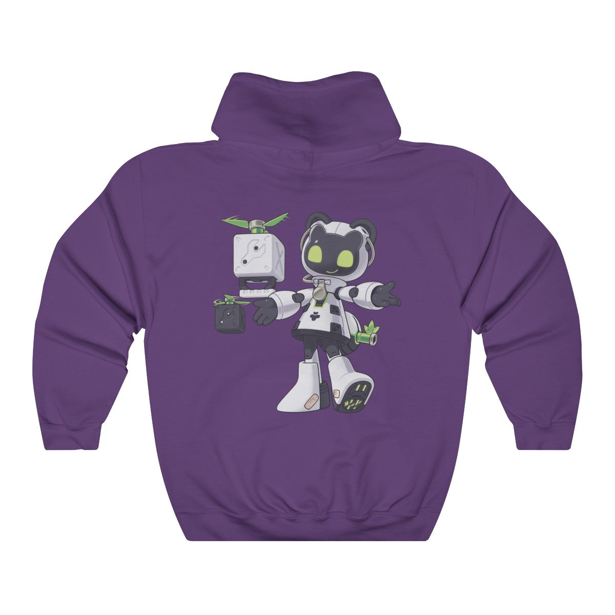 Robot Panda-Tangtang - Hoodie Hoodie Lordyan Purple S 