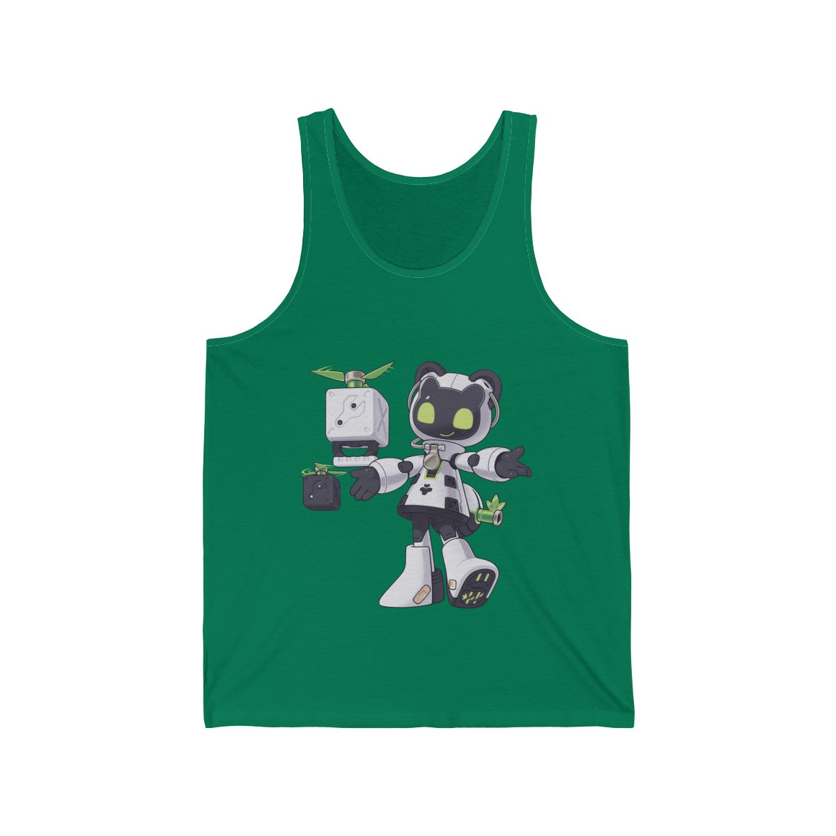 Robot Panda-Tangtang - Tank Top Tank Top Lordyan Green XS 