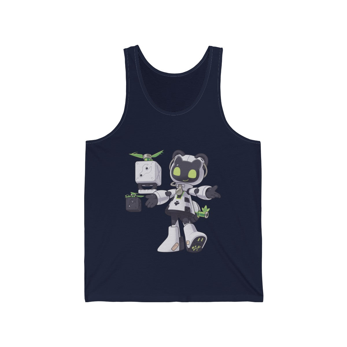 Robot Panda-Tangtang - Tank Top Tank Top Lordyan Navy Blue XS 