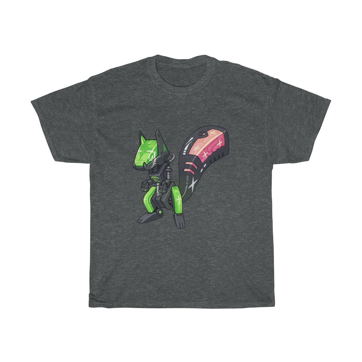 Robot Squirrel - T-Shirt T-Shirt Lordyan Dark Heather S 