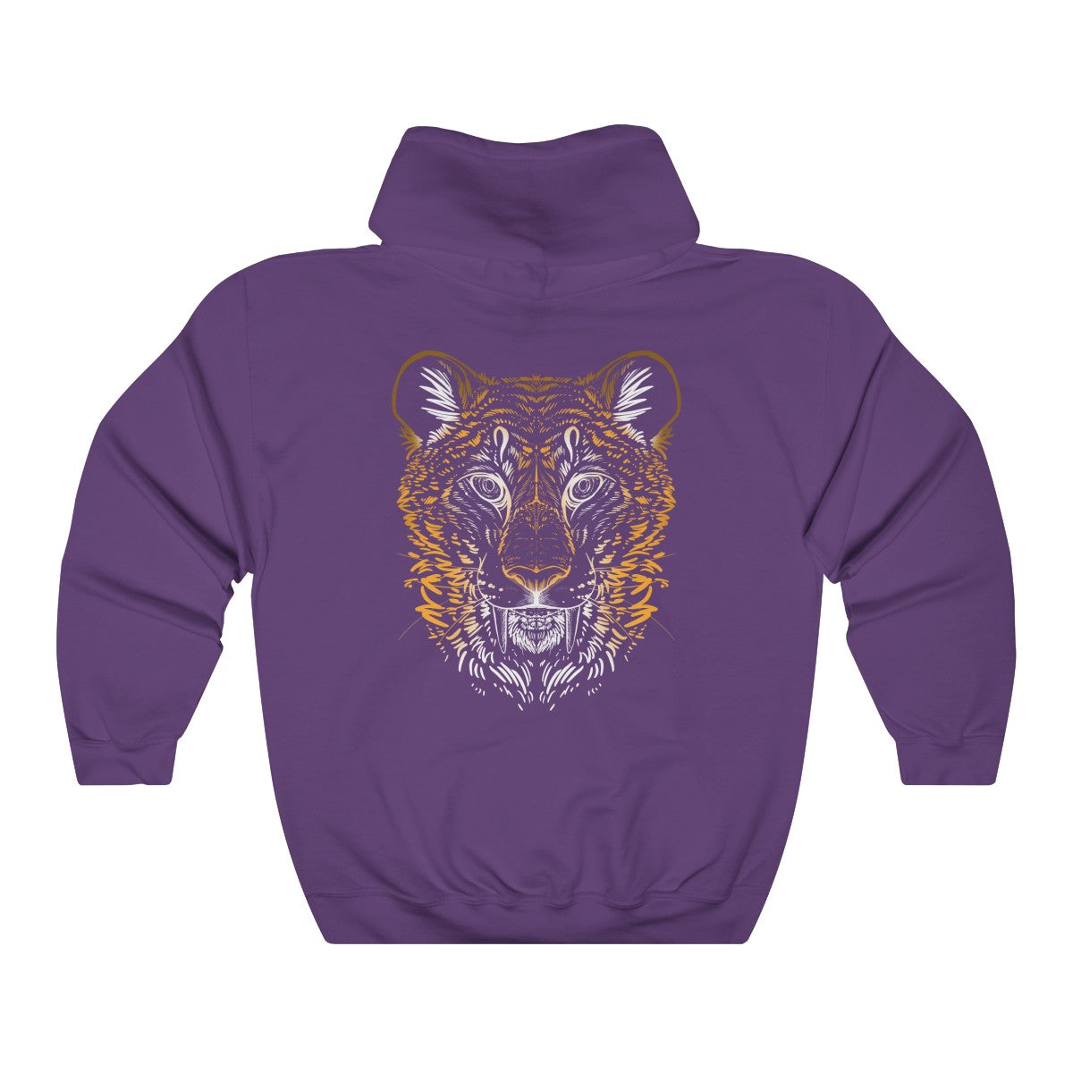 Sabertooth Colored - Hoodie Hoodie Dire Creatures Purple S 