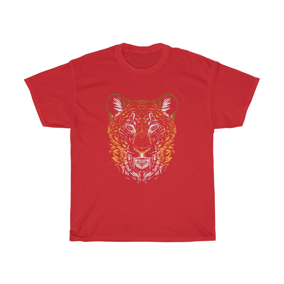 Sabertooth Colored - T-Shirt T-Shirt Dire Creatures Red S 