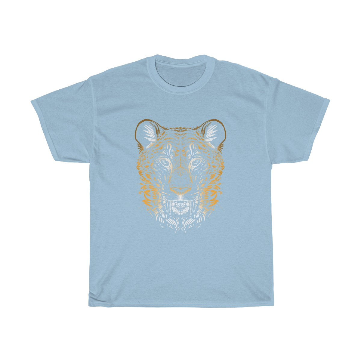 Sabertooth Colored - T-Shirt T-Shirt Dire Creatures Light Blue S 
