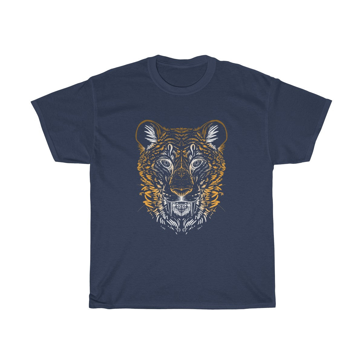 Sabertooth Colored - T-Shirt T-Shirt Dire Creatures Navy Blue S 